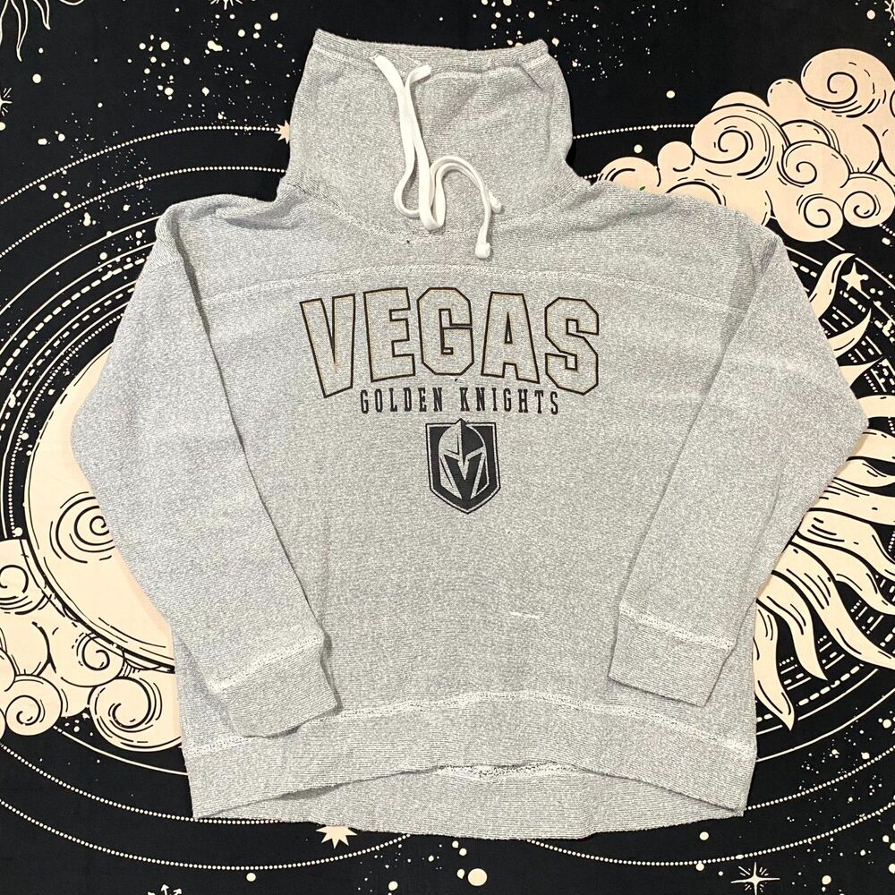 Liv Casual Sweatshirt Men's M Gray Cotton Vegas Golden Knights NHL Sports